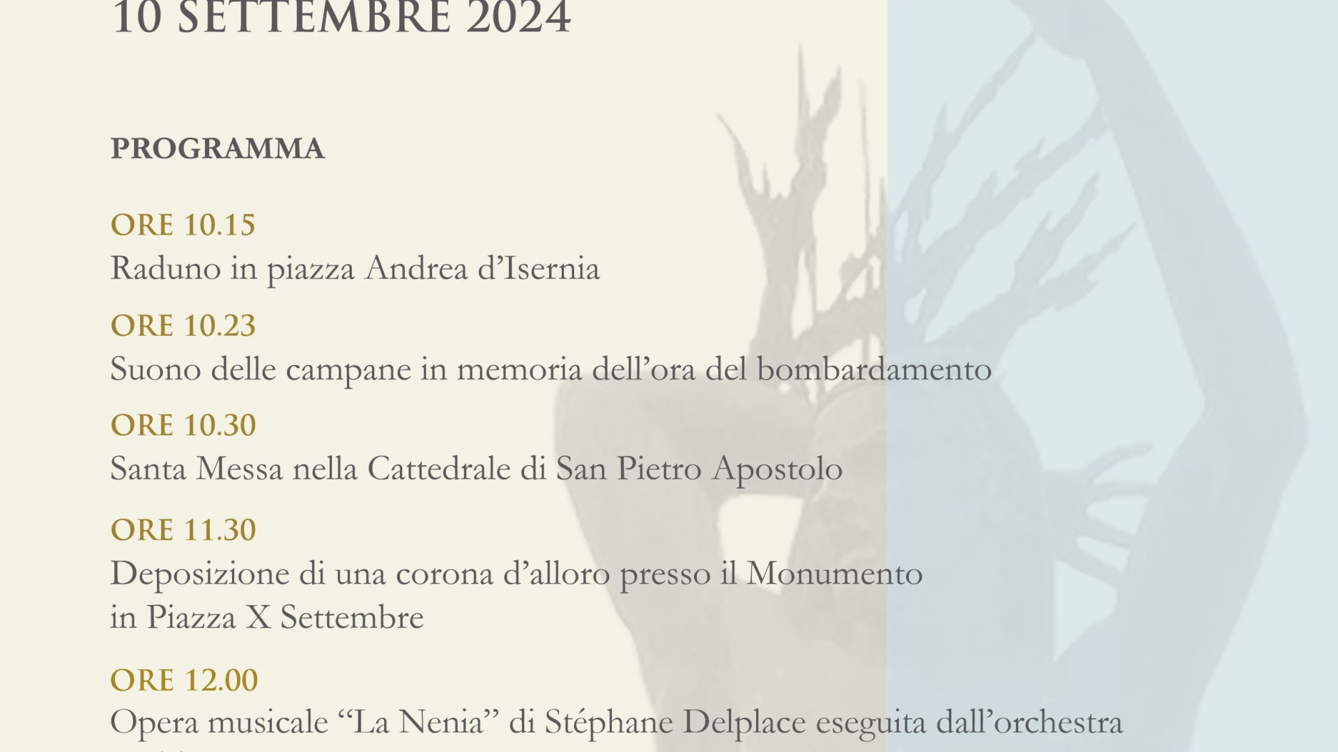 Isernia: 81° anniversario bombardamento della città. Il programma delle celebrazioni del X settembre